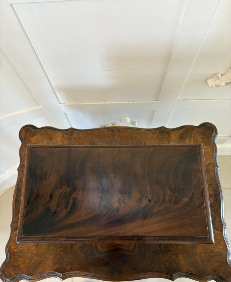 Antique Quality Regency Figured Mahogany Tea Caddy - Image 11